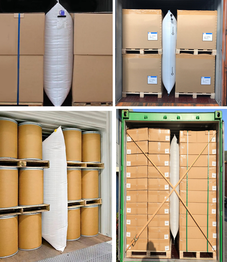 Túi khí chèn hàng Dunnage Air Bag – Túi khí chèn hàng container là một giải pháp bảo vệ hàng hóa trong quá trình vận chuyển bằng đường biển hoặc đường bộ. Túi khí chèn container được làm từ chất liệu nhựa polyethylene có khả năng chịu lực và chống thấm nước. (hình 4) Túi khí chèn hàng Dunnage Air Bag – Túi khí chèn hàng container là một giải pháp bảo vệ hàng hóa trong quá trình vận chuyển bằng đường biển hoặc đường bộ. Túi khí chèn container được làm từ chất liệu nhựa polyethylene có khả năng chịu lực và chống thấm nước. (hình 4)