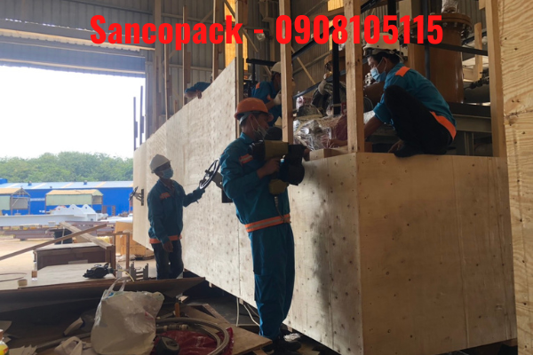 Dự Án Đóng Gói Chằng Buộc Máy Lọc Dầu Công Nghiệp – hình 2