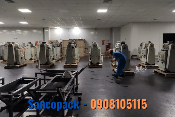 Dự Án Đóng Kiện Gỗ Cho Máy Bơm Chân Không - Sancopack