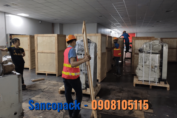 Dự Án Đóng Kiện Gỗ Cho Máy Bơm Chân Không - Sancopack – hình 2