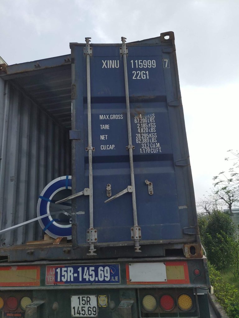 Lashing Cuộn Thép Trong Container – hình 3 Lashing Cuộn Thép Trong Container – hình 3