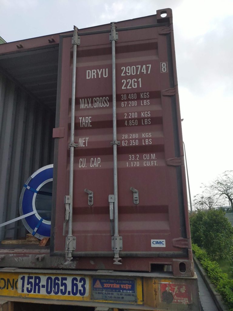 Lashing Cuộn Thép Trong Container – hình 4 Lashing Cuộn Thép Trong Container – hình 4