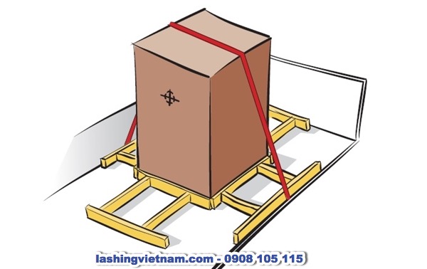 Các Phương Pháp Lashing Chằng Buộc Phổ Biến – Phương Pháp Chằng Buộc Ép Xuống Tạo Ma Sát (Top-Over Lashing):